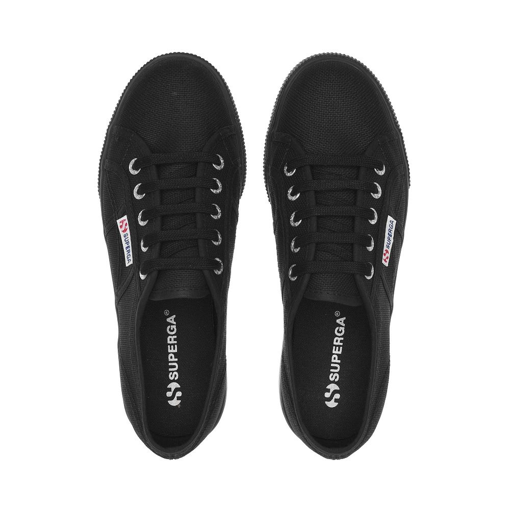 Superga 2790acotw Linea Up And Down Black Platform Sneakers - Women's Sneakers USA | US9700501